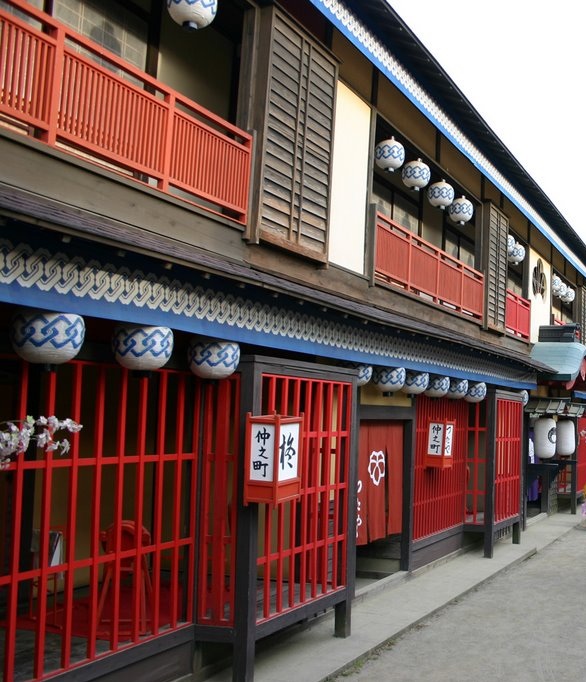 La rue principale et les maisons de Geisha